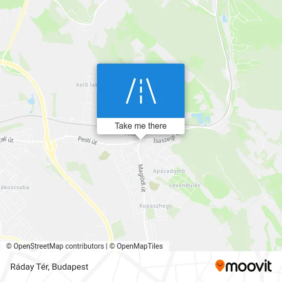 Ráday Tér map