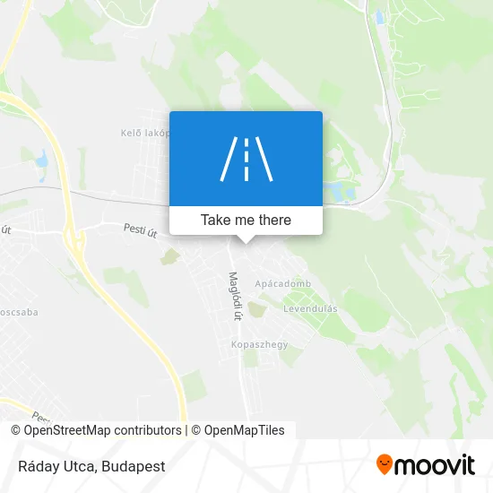 Ráday Utca map