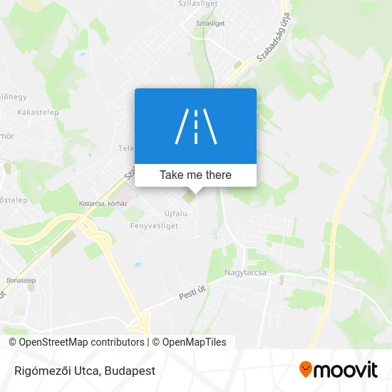 Rigómezői Utca map