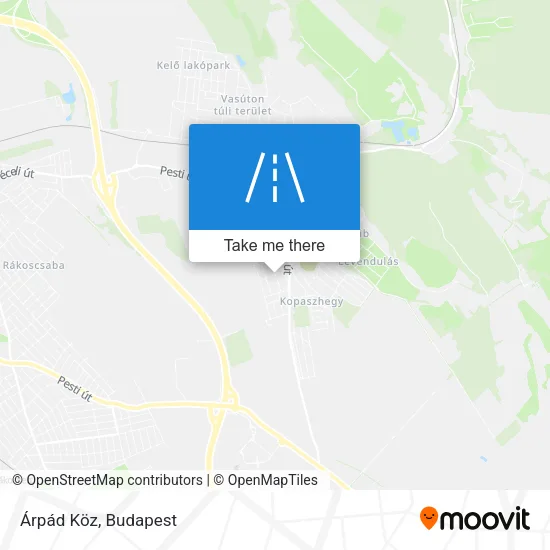 Árpád Köz map