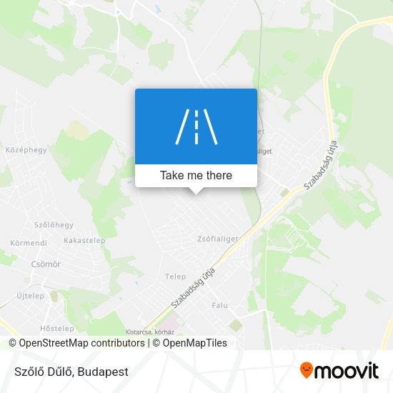Szőlő Dűlő map