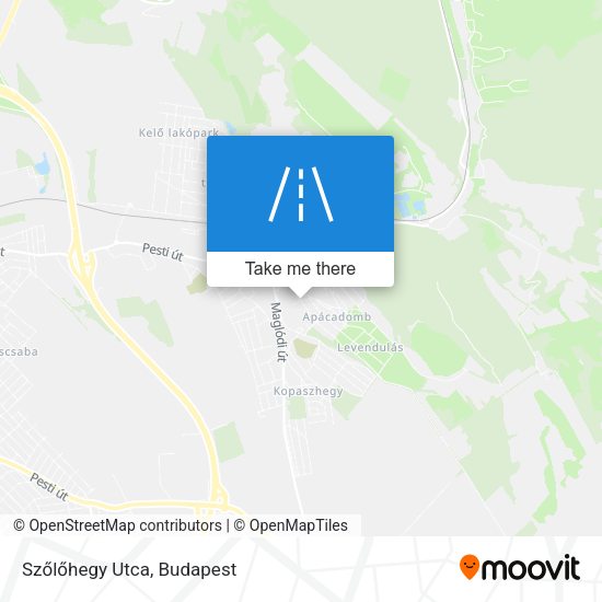 Szőlőhegy Utca map