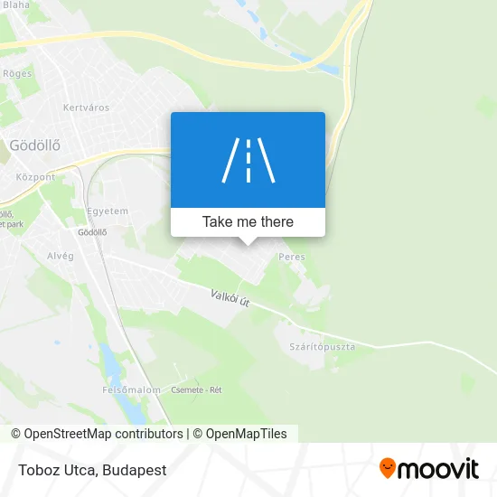 Toboz Utca map