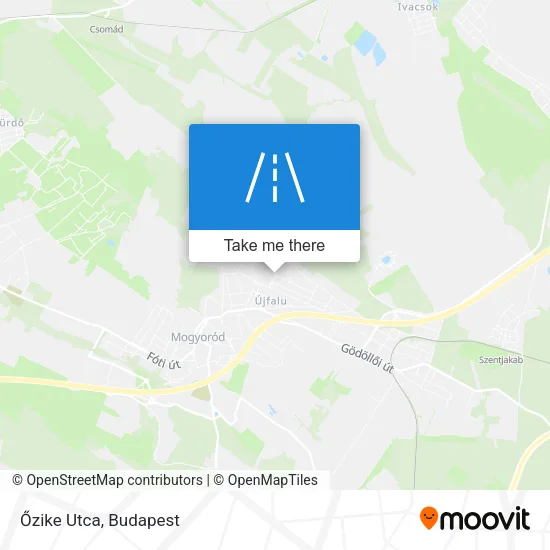 Őzike Utca map