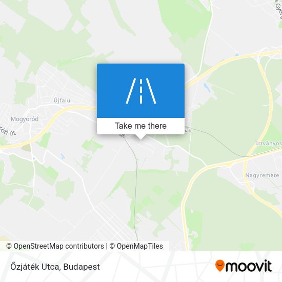 Őzjáték Utca map