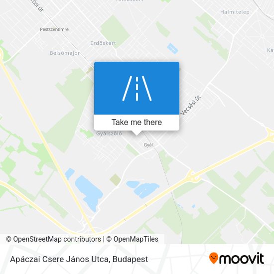 Apáczai Csere János Utca map