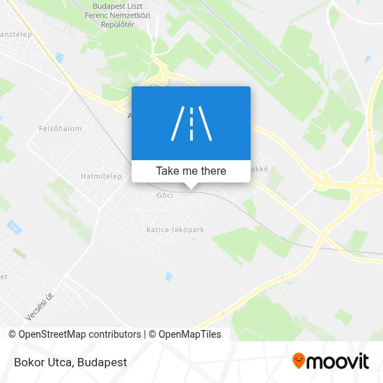 Bokor Utca map