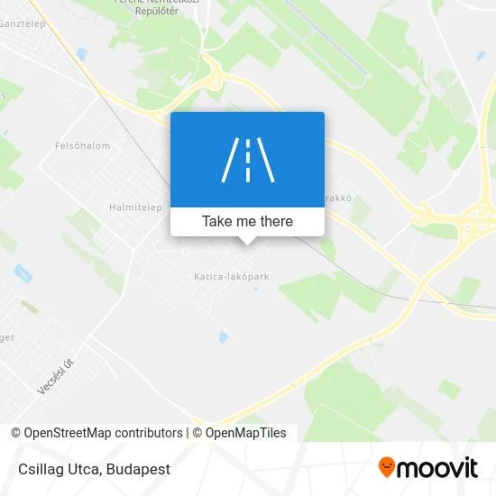 Csillag Utca map