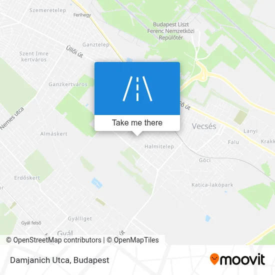 Damjanich Utca map