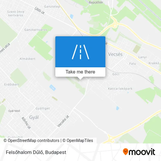 Felsőhalom Dűlő map