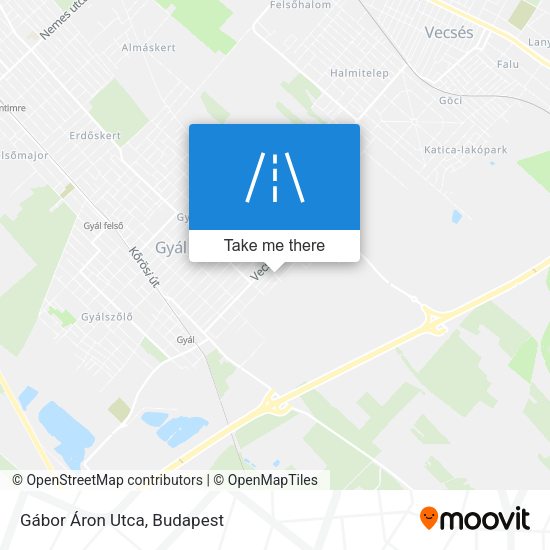 Gábor Áron Utca map