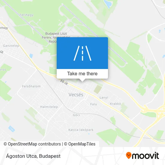 Ágoston Utca map
