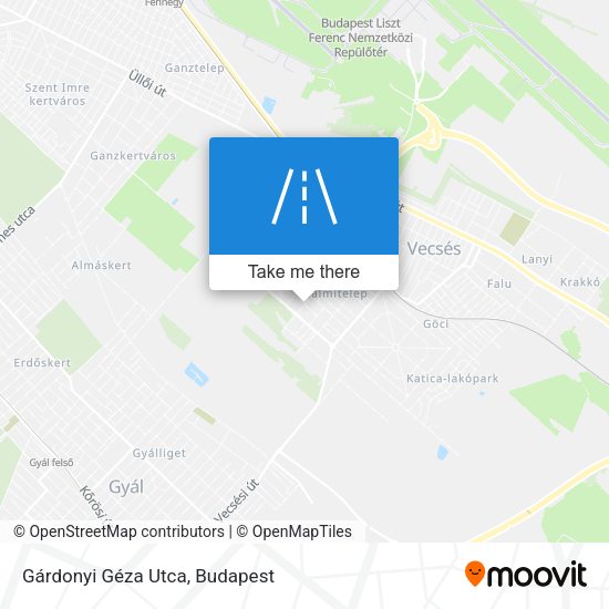 Gárdonyi Géza Utca map