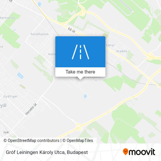 Gróf Leiningen Károly Utca map
