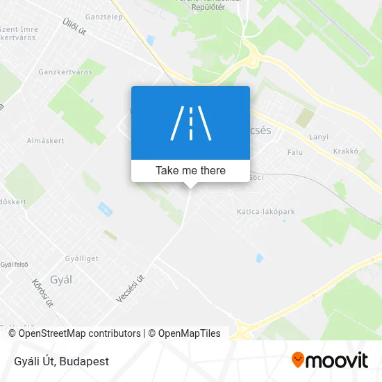 Gyáli Út map