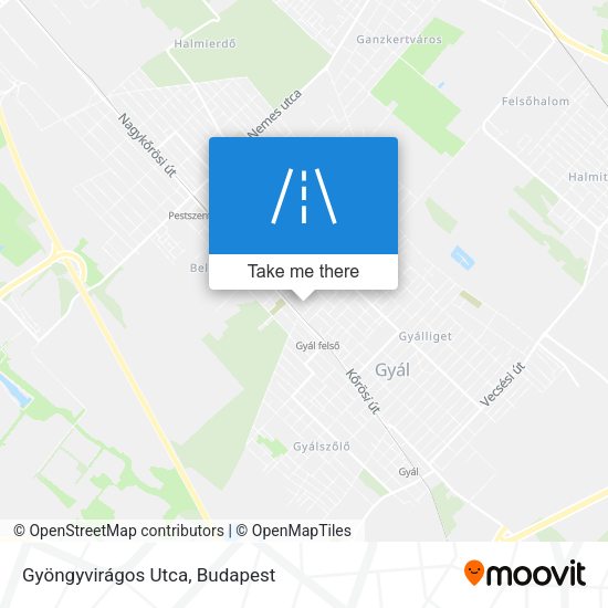 Gyöngyvirágos Utca map