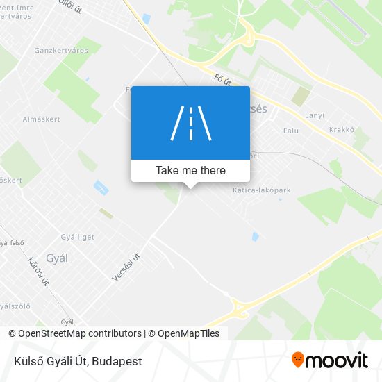 Külső Gyáli Út map