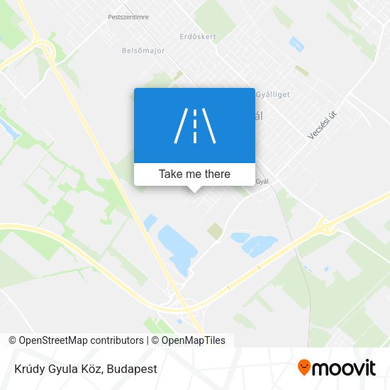 Krúdy Gyula Köz map