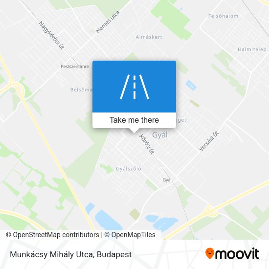 Munkácsy Mihály Utca map