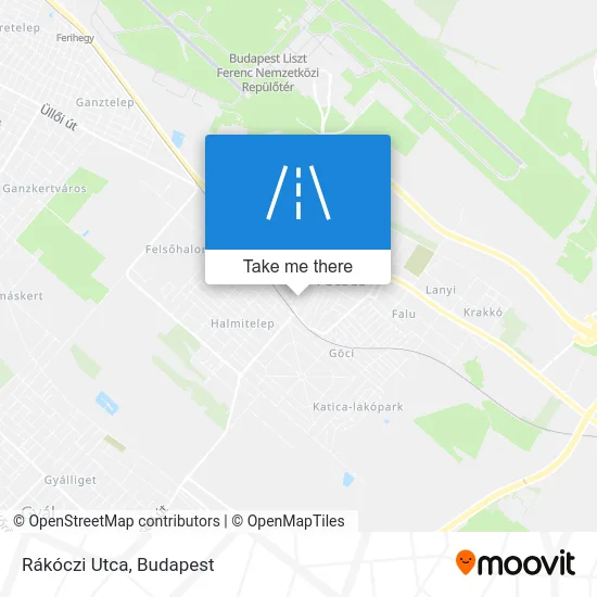 Rákóczi Utca map