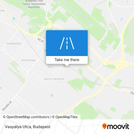 Vaspálya Utca map