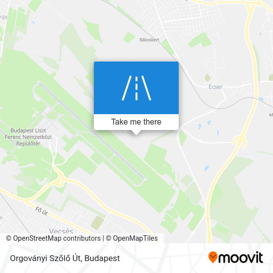Orgoványi Szőlő Út map