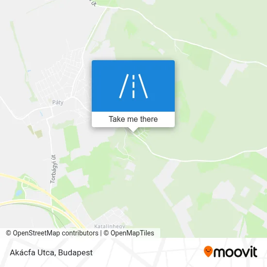 Akácfa Utca map