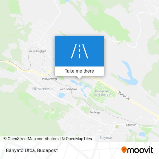Bányató Utca map