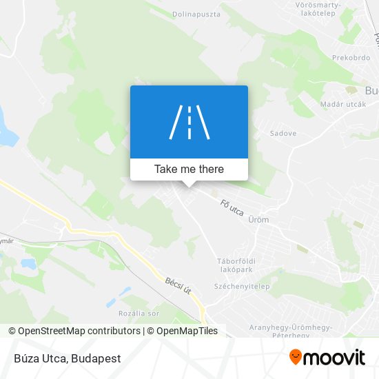 Búza Utca map