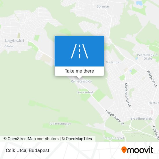 Csík Utca map