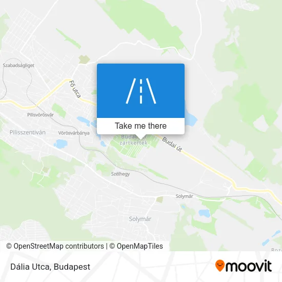 Dália Utca map