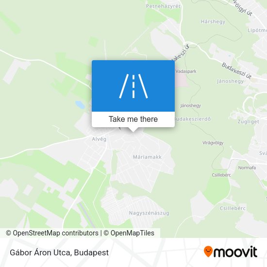 Gábor Áron Utca map