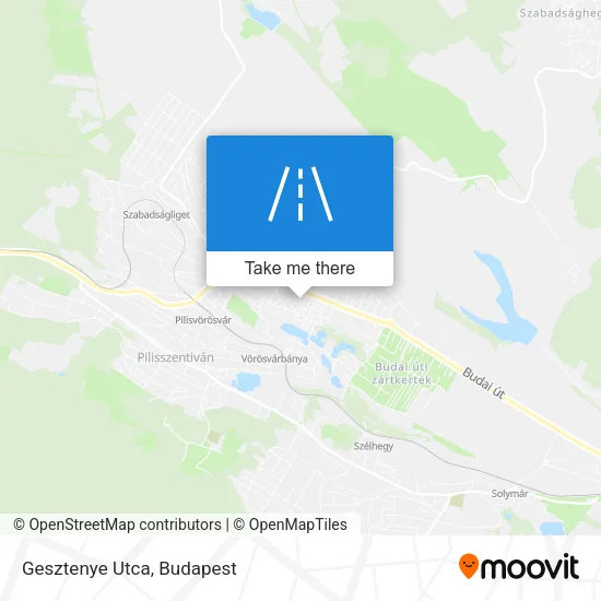 Gesztenye Utca map