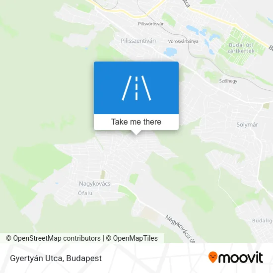 Gyertyán Utca map