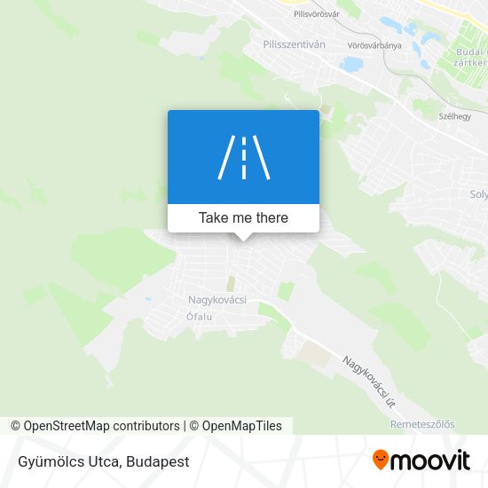 Gyümölcs Utca map