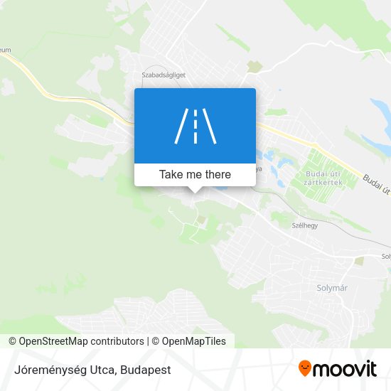 Jóreménység Utca map