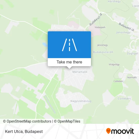 Kert Utca map