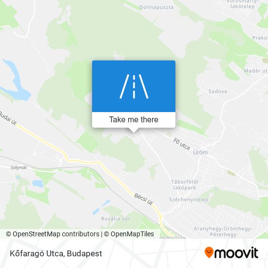 Kőfaragó Utca map
