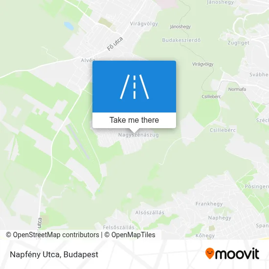 Napfény Utca map