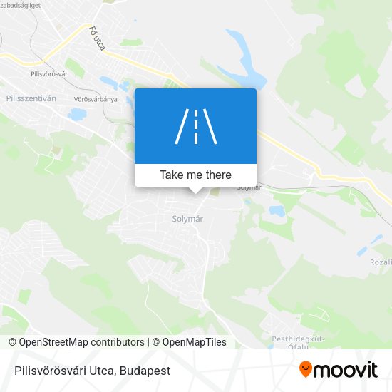 Pilisvörösvári Utca map
