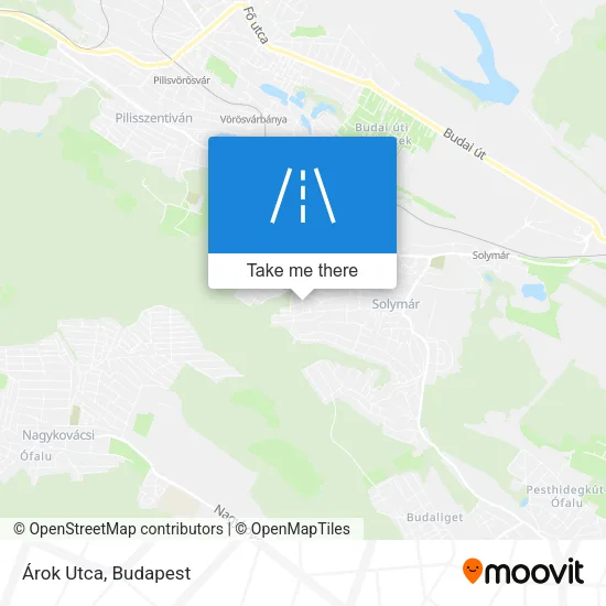 Árok Utca map
