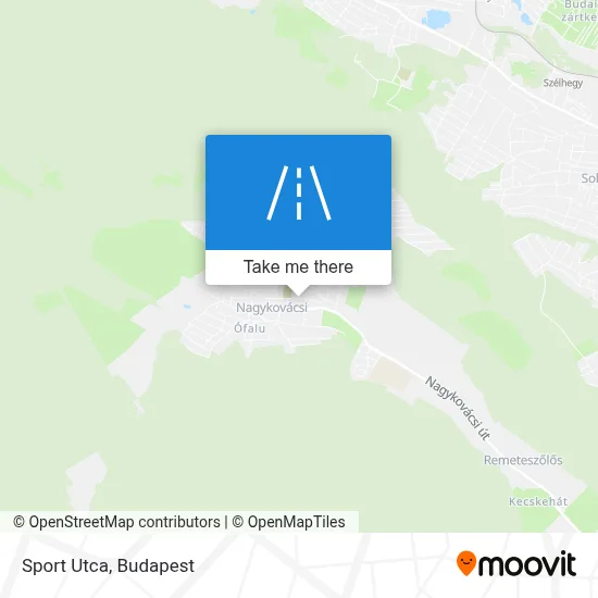 Sport Utca map