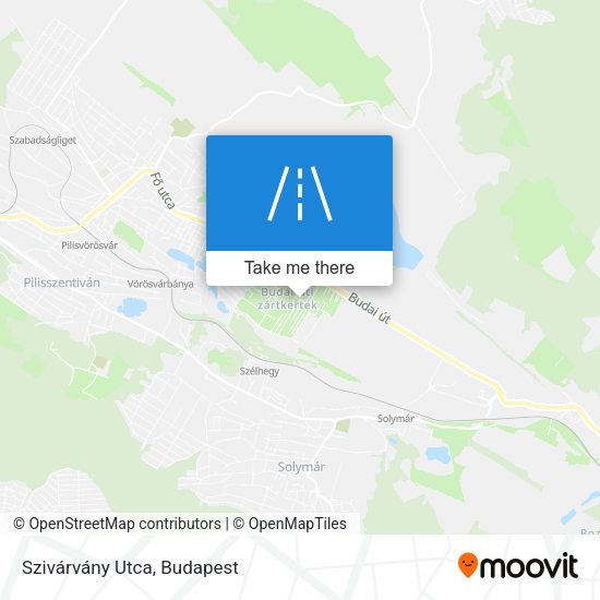 Szivárvány Utca map