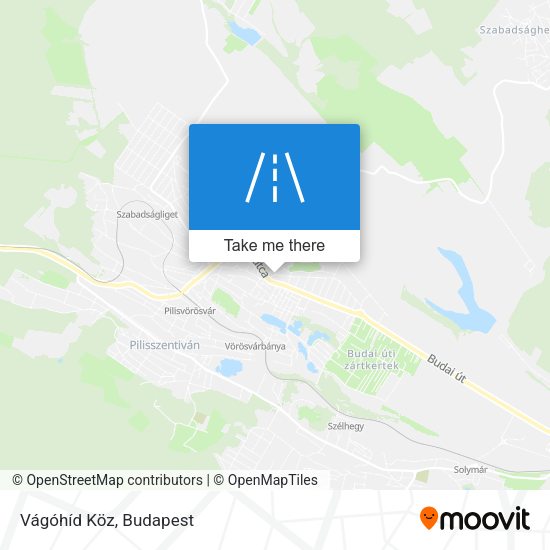 Vágóhíd Köz map