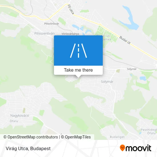 Virág Utca map