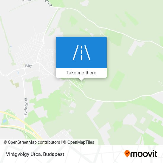Virágvölgy Utca map