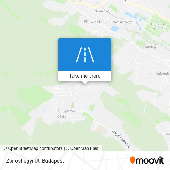 Zsíroshegyi Út map
