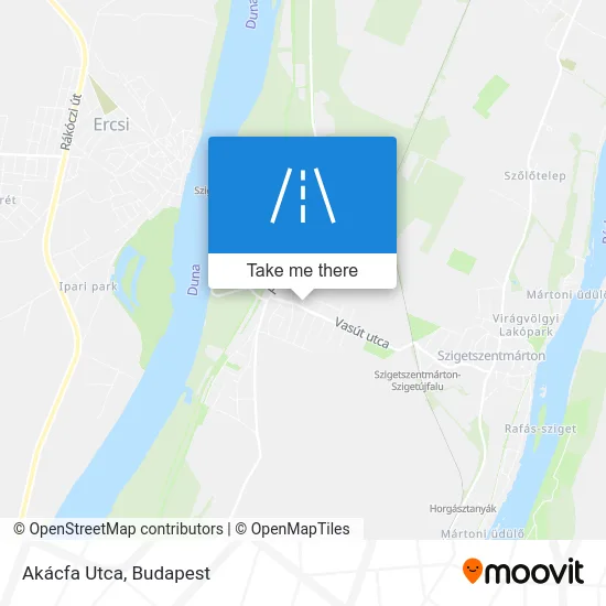 Akácfa Utca map