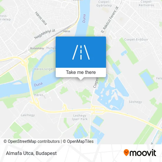 Almafa Utca map
