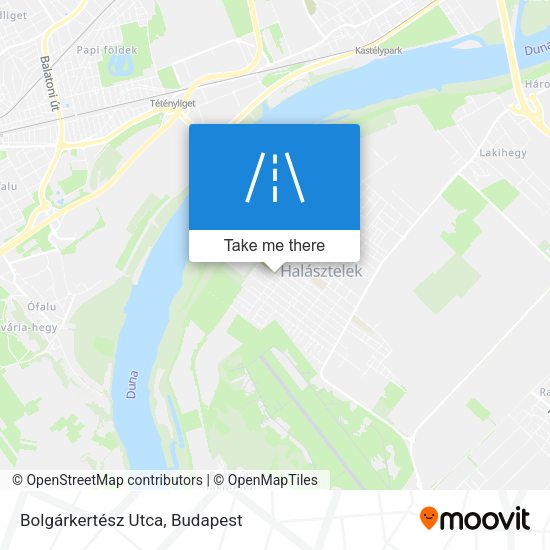 Bolgárkertész Utca map